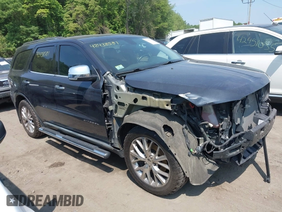 2014 Dodge Durango Citadel with VIN 1C4RDJEG8EC480656, listed as a IAAI auction lot 42438581 with 182,615 mi miles and . Bid and sale history available at DreamBid. Image 1.