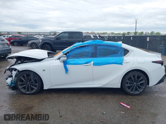 2023 Lexus IS 350 F Sport with VIN JTHGZ1B27P5071491, listed as a IAAI auction lot 41908414 with 24,622 mi miles and . Bid and sale history available at DreamBid. Image 15.