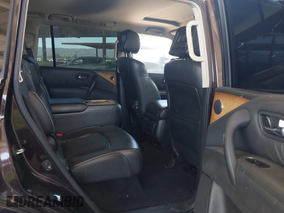 2012 Infiniti QX56 7-passenger with VIN JN8AZ2NE8C9020897, listed as a IAAI auction lot 42453571 with 173,145 mi miles and . Bid and sale history available at DreamBid. Image 8.