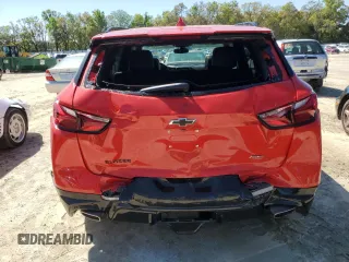 2022 Chevrolet Blazer RS with VIN 3GNKBERS1NS190872, listed as a Copart auction lot 49244535 with 15,574 mi miles and Salvage title. Bid and sale history available at DreamBid. Image 6.