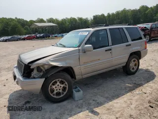1998 Jeep Grand Cherokee Limited with VIN 1J4GZ78Y5WC324828, listed as a Copart auction lot 58992125 with 225,705 mi miles and Salvage title. Bid and sale history available at DreamBid. Image 1.
