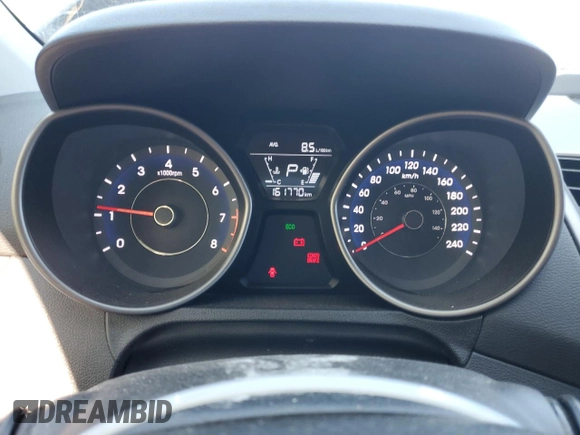 2015 Hyundai Elantra SE with VIN 5NPDH4AE4FH598813, listed as a Copart auction lot 65006625 with 161,770 mi miles and Salvage title. Bid and sale history available at DreamBid. Image 9.