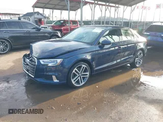 2018 Audi A3 Sedan Premium with VIN WAUAUGFFXJ1022965, listed as a IAAI auction lot 41533808 with 62,212 mi miles. Bid and sale history available at carsss.com. Image 2.