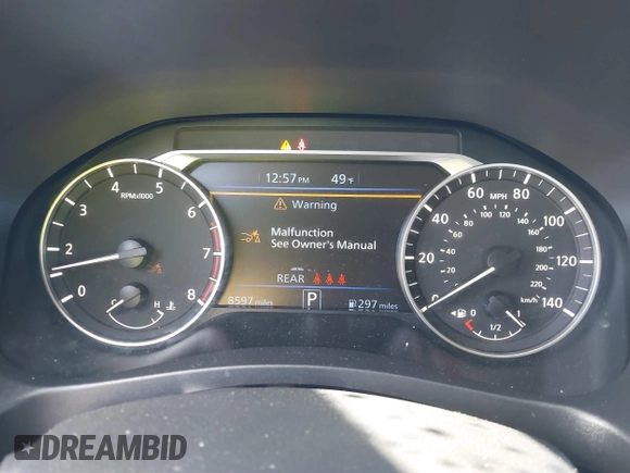 2024 Nissan Altima SV with VIN 1N4BL4DV1RN430851, listed as a IAAI auction lot 41814489 with 8,597 mi miles and . Bid and sale history available at DreamBid. Image 7.