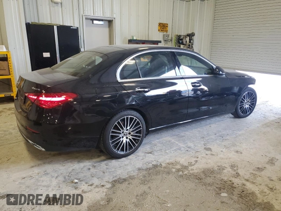 2022 Mercedes-Benz C 300 with VIN W1KAF4HB2NR042016, listed as a Copart auction lot 42020785 with 24,522 mi miles and Salvage Title. Bid and sale history available at DreamBid. Image 3.