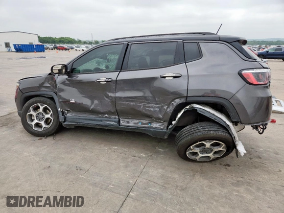 2022 Jeep Compass Trailhawk with VIN 3C4NJDDB8NT159574, listed as a Copart auction lot 58089285 with 24,276 mi miles and Salvage title. Bid and sale history available at DreamBid. Image 2.