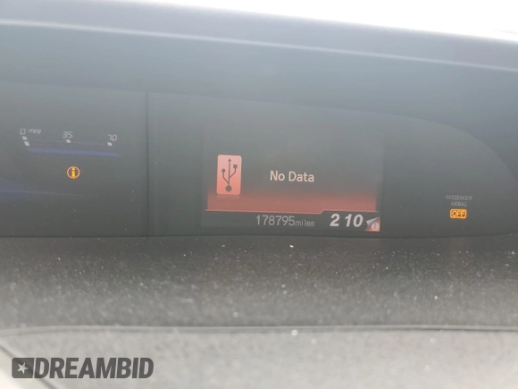2012 Honda Civic Cpe LX with VIN 2HGFG3B56CH509026, listed as a Copart auction lot 52236744 with 178,795 mi miles and Salvage Title. Bid and sale history available at carsss.com. Image 9.