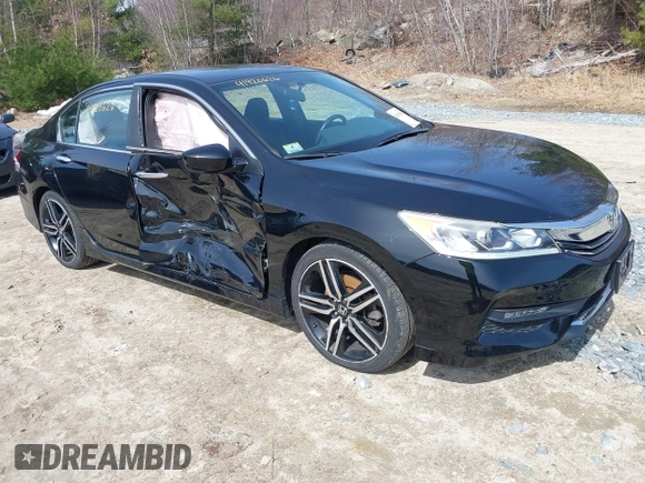 2016 Honda Accord Sport with VIN 1HGCR2F50GA175811, listed as a IAAI auction lot 41920626 with 72,826 mi miles and . Bid and sale history available at DreamBid. Image 1.