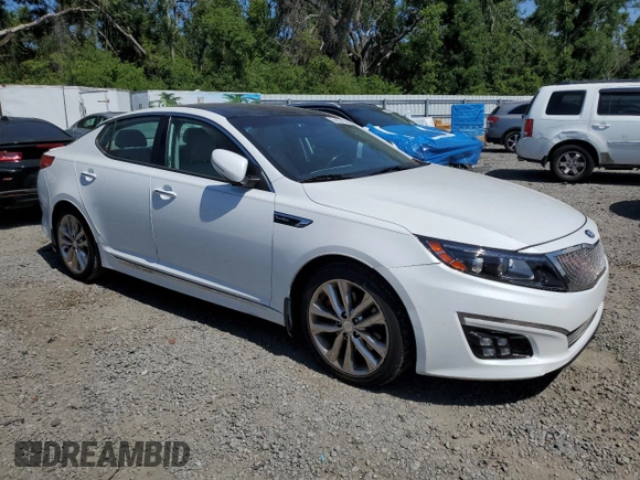 2015 Kia Optima SX Turbo with VIN 5XXGR4A60FG516459, listed as a Copart auction lot 54153155 with 66,643 mi miles and Salvage Title. Bid and sale history available at carsss.com. Image 4.