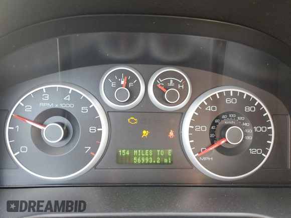 2007 Ford Fusion SE with VIN 3FAHP07107R155709, listed as a Copart auction lot 54469975 with 56,993 mi miles and Clean Title. Bid and sale history available at DreamBid. Image 9.