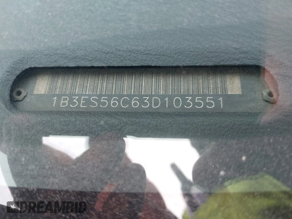 2003 Dodge Neon SXT z VIN 1B3ES56C63D103551, wystawiony jako IAAI lot #41158484 z przebiegiem 175 681 mil mil oraz . Historia ofert i sprzedaży dostępna na DreamBid. Obrazek 9.