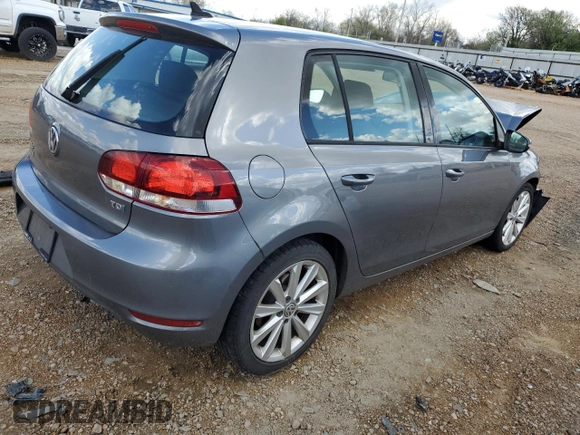 2013 Volkswagen Golf TDI w/Sunroof & Nav with VIN WVWNM7AJ0DW125559, listed as a Copart auction lot 50438254 with 73,133 mi miles and Salvage title. Bid and sale history available at DreamBid. Image 3.