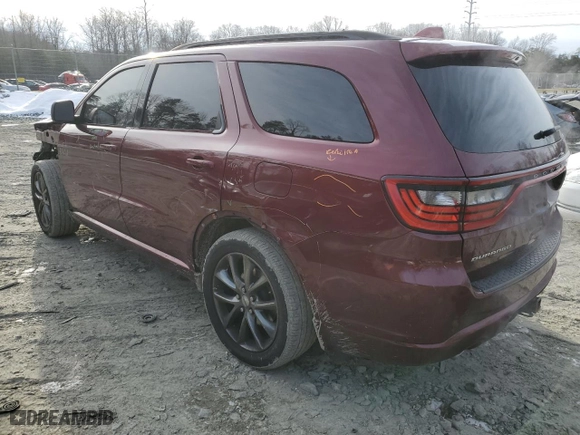 2017 Dodge Durango GT with VIN 1C4RDHDG6HC789251, listed as a Copart auction lot 88284565 with 139,336 mi miles and Salvage Title. Bid and sale history available at carsss.com. Image 2.