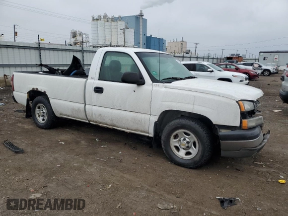 2004 Chevrolet Silverado 1500 Work Truck with VIN 1GCEC14X74Z121233, listed as a Copart auction lot 86571204 with 229,362 mi miles and Salvage Title. Bid and sale history available at carsss.com. Image 4.