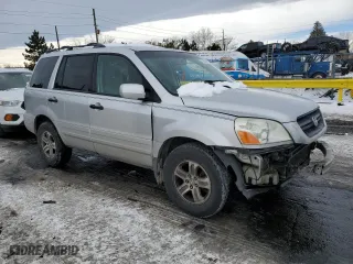 2003 Honda Pilot EX with VIN 2HKYF185X3H622376, listed as a Copart auction lot 41885865 with 205,438 mi miles and Salvage Title. Bid and sale history available at carsss.com. Image 4.