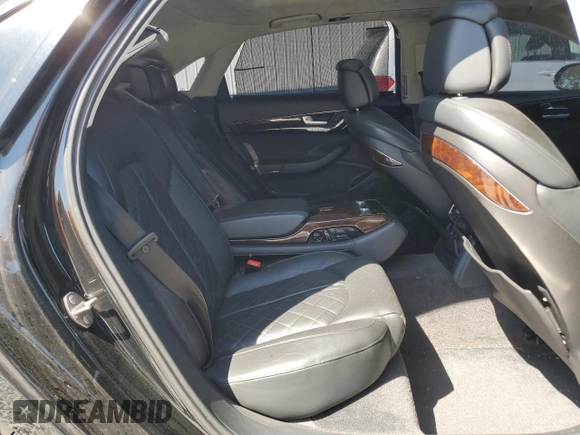 2017 Audi A8 with VIN WAU44AFD0HN006074, listed as a Copart auction lot 52421465 with 144,744 mi miles and Salvage title. Bid and sale history available at DreamBid. Image 10.