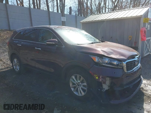 2019 Kia Sorento L with VIN 5XYPG4A32KG447551, listed as a IAAI auction lot 41751426 with 46,045 mi miles. Bid and sale history available at carsss.com. Image 1.
