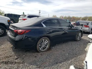 2019 Infiniti Q50 Luxe z VIN JN1EV7AR9KM555279, wystawiony jako Copart lot #53832605 z przebiegiem 96 415 mil mil oraz Szkoda całkowita • Salvage title. Historia ofert i sprzedaży dostępna na DreamBid. Obrazek 3.