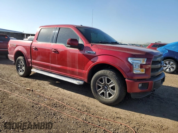 2015 Ford F-150 XLT with VIN 1FTEW1EF2FFA17086, listed as a Copart auction lot 62888355 with 175,134 mi miles and Salvage title. Bid and sale history available at DreamBid. Image 4.
