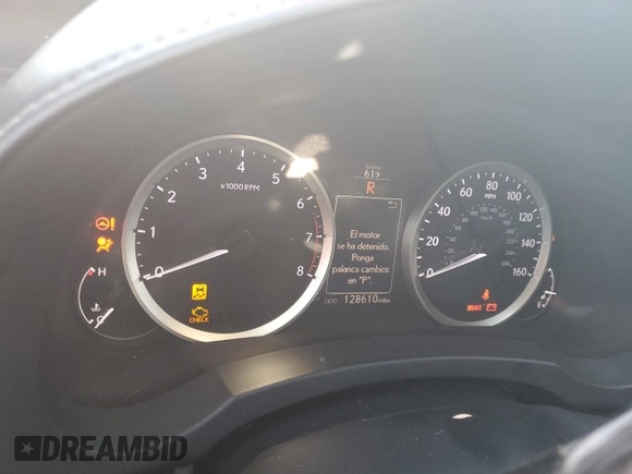2014 Lexus IS 250 z VIN JTHBF1D27E5007609, wystawiony jako Copart lot #57139805 z przebiegiem 128 610 mil mil oraz Szkoda całkowita • Salvage title. Historia ofert i sprzedaży dostępna na DreamBid. Obrazek 9.