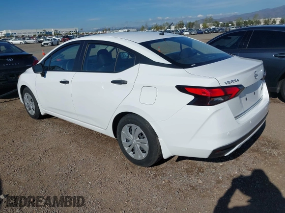 2024 Nissan Versa S with VIN 3N1CN8DV2RL842635, listed as a IAAI auction lot 41905145 with 12,622 mi miles. Bid and sale history available at carsss.com. Image 3.