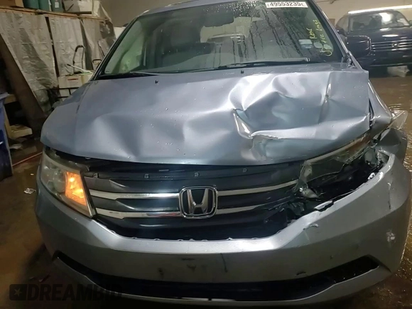 2013 Honda Odyssey EX-L with VIN 5FNRL5H64DB080141, listed as a Copart auction lot 49553235 with 128,358 mi miles and Salvage Title. Bid and sale history available at carsss.com. Image 14.