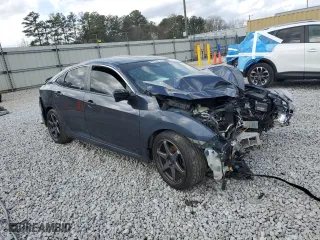 2019 Honda Civic Sedan LX with VIN 2HGFC2F69KH548992, listed as a Copart auction lot 47813115 with 0 mi miles and Salvage Title. Bid and sale history available at carsss.com. Image 4.