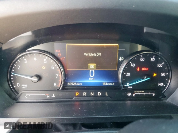2022 Ford Explorer XLT with VIN 1FMSK7DH1NGA35734, listed as a Copart auction lot 58496155 with 60,526 mi miles and Salvage title. Bid and sale history available at DreamBid. Image 9.