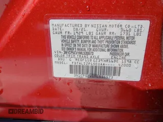 2021 Nissan Kicks SV with VIN 3N1CP5CV1ML535573, listed as a IAAI auction lot 41829377 with 48,430 mi miles. Bid and sale history available at carsss.com. Image 9.