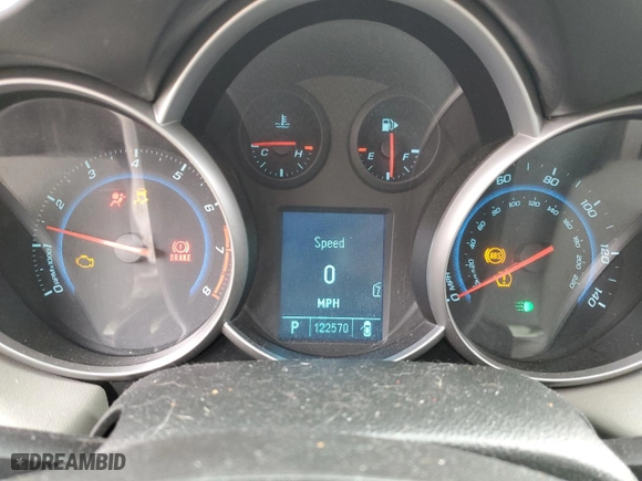 2011 Chevrolet Cruze LT w/1LT with VIN 1G1PF5S95B7256644, listed as a Copart auction lot 52882045 with 122,570 mi miles and Salvage Title. Bid and sale history available at carsss.com. Image 9.