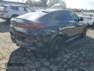 2024 BMW X6 xDrive40i with VIN 5UX33EX09R9S35818, listed as a Copart auction lot 89089515 with 26,955 mi miles and Salvage Title. Bid and sale history available at carsss.com. Image 3.