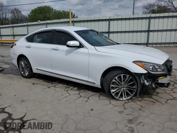 2017 Genesis G80 3.8L with VIN KMHGN4JE5HU191688, listed as a Copart auction lot 51526025 with 109,842 mi miles and Salvage Title. Bid and sale history available at carsss.com. Image 4.