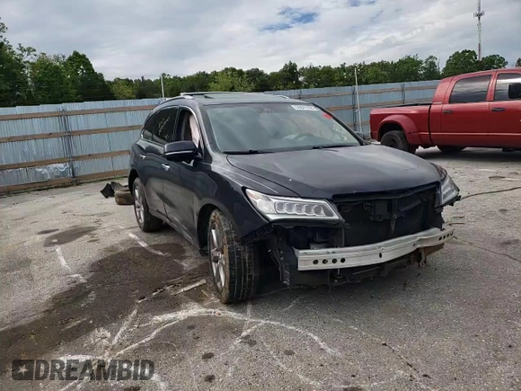 2014 Acura MDX Advance with VIN 5FRYD4H85EB019451, listed as a Copart auction lot 55841705 with Not provided miles and Non repairable. Bid and sale history available at DreamBid. Image 14.