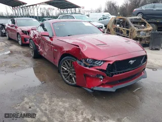 2019 Ford Mustang GT with VIN 1FA6P8CF0K5157379, listed as a IAAI auction lot 41229236 with 28,463 mi miles. Bid and sale history available at carsss.com. Image 1.