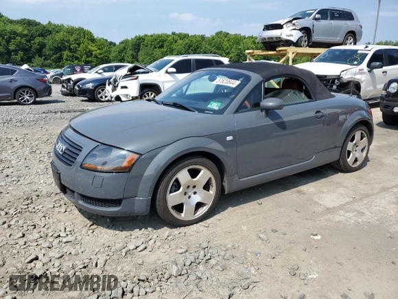 2001 Audi TT with VIN TRUUT28N711007386, listed as a Copart auction lot 57620844 with 91,520 mi miles and Salvage Title. Bid and sale history available at carsss.com. Image 1.