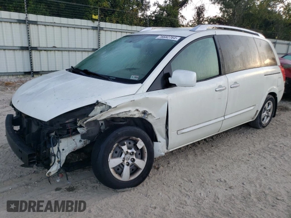 2007 Nissan Quest S with VIN 5N1BV28UX7N112231, listed as a Copart auction lot 76682764 with 167,274 mi miles and Salvage Title. Bid and sale history available at carsss.com. Image 1.