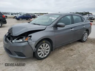 2017 Nissan Sentra SV with VIN 3N1AB7APXHL648420, listed as a Copart auction lot 46374755 with 150,746 mi miles and Salvage Title. Bid and sale history available at carsss.com. Image 1.