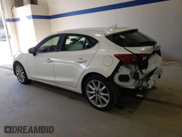 2017 Mazda 3 Grand Touring with VIN 3MZBN1M34HM143009, listed as a Copart auction lot 46926945 with 75,424 mi miles and Salvage Title. Bid and sale history available at carsss.com. Image 2.