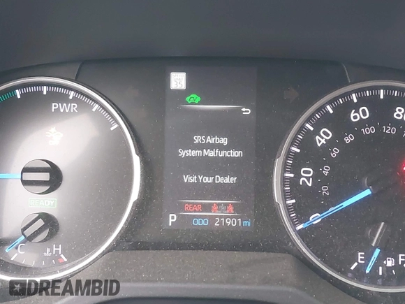 2022 Toyota RAV4 Hybrid SE z VIN 4T3T6RFV9NU070229, wystawiony jako IAAI lot #42565070 z przebiegiem 21 901 mil mil oraz . Historia ofert i sprzedaży dostępna na DreamBid. Obrazek 16.