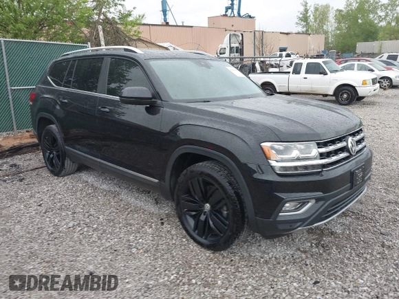 2019 Volkswagen Atlas SEL z VIN 1V2ER2CA2KC592691, wystawiony jako IAAI lot #42011478 z przebiegiem 57 628 mil mil oraz . Historia ofert i sprzedaży dostępna na DreamBid. Obrazek 1.