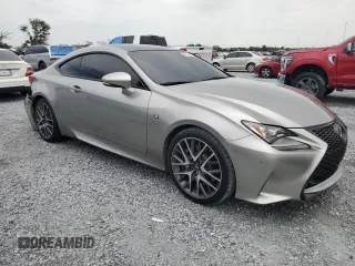2015 Lexus RC 350 F Sport with VIN JTHHE5BC3F5009665, listed as a Copart auction lot 63131955 with 117,132 mi miles and Salvage title. Bid and sale history available at DreamBid. Image 4.
