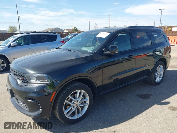 2024 Dodge Durango GT with VIN 1C4RDJDG9RC207328, listed as a IAAI auction lot 42019026 with 28,350 mi miles and . Bid and sale history available at carsss.com. Image 2.
