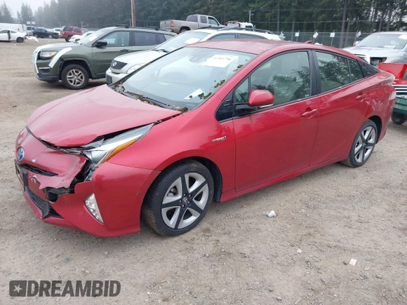 2017 Toyota Prius Two with VIN JTDKARFUXH3531849, listed as a IAAI auction lot 41301786 with 92,163 mi miles. Bid and sale history available at carsss.com. Image 2.