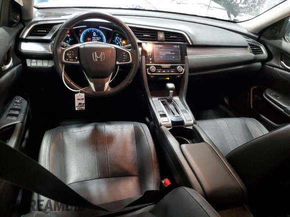 2018 Honda Civic EX-L with VIN JHMFC1F7XJX042033, listed as a Copart auction lot 53304175 with 90,055 mi miles and Salvage Title. Bid and sale history available at DreamBid. Image 8.