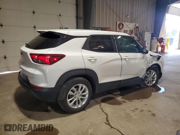 2024 Chevrolet TrailBlazer LS with VIN KL79MNSL5RB042940, listed as a Copart auction lot 53148685 with 23,294 mi miles and Salvage Title. Bid and sale history available at DreamBid. Image 3.
