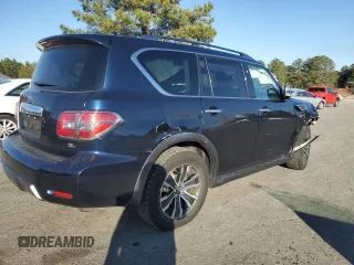 2020 Nissan Armada SL with VIN JN8AY2ND4L9109098, listed as a Copart auction lot 87812305 with 88,339 mi miles and Salvage Title. Bid and sale history available at carsss.com. Image 3.