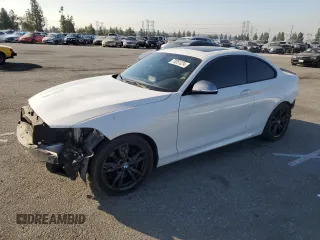 2017 BMW 2 Series M240i with VIN WBA2G1C39HV638985, listed as a Copart auction lot 73251224 with 53,721 mi miles and Salvage Title. Bid and sale history available at carsss.com. Image 1.