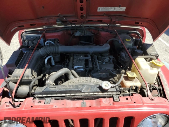 1999 Jeep Wrangler Sport with VIN 1J4FY19S7XP401120, listed as a Copart auction lot 64233665 with 129,708 mi miles and Salvage title. Bid and sale history available at DreamBid. Image 11.