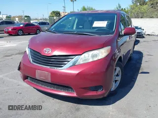 2012 Toyota Sienna LE AAS with VIN 5TDKK3DC6CS234136, listed as a IAAI auction lot 42064491 with 103,925 mi miles. Bid and sale history available at carsss.com. Image 2.