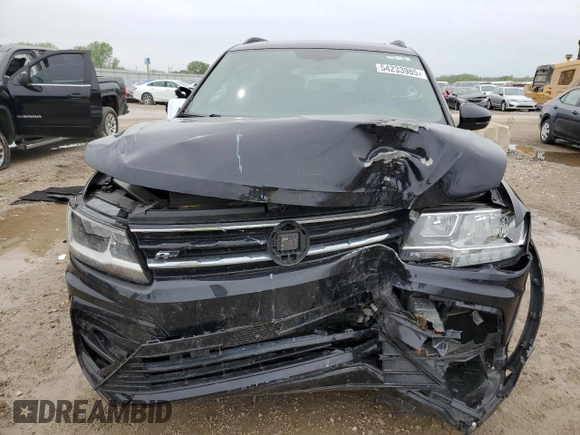 2021 Volkswagen Tiguan SE with VIN 3VV3B7AX2MM129003, listed as a Copart auction lot 54233985 with 78,937 mi miles and Salvage title. Bid and sale history available at DreamBid. Image 5.